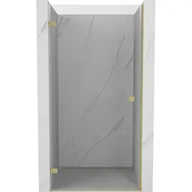 Ścianki i drzwi prysznicowe - Mexen Lunar-B drzwi prysznicowe uchylne lewe 90 cm, transparent, złote szczotkowane - 832-090-000-55-00-L - miniaturka - grafika 1