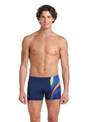 Kąpielówki męskie - Arena Kąpielówki w kolorze granatowym ze wzorem - miniaturka - grafika 1