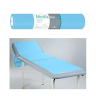 Kosmetyczne akcesoria jednorazowe - Podkład higieniczny na rolce 50cm x 80cm niebieski podfoliowany 54g MedixPro 50szt - miniaturka - grafika 1