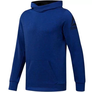 Bluzy sportowe męskie - Bluza treningowa Reebok Workout Doubleknit Hoodie M DU2156 - grafika 1