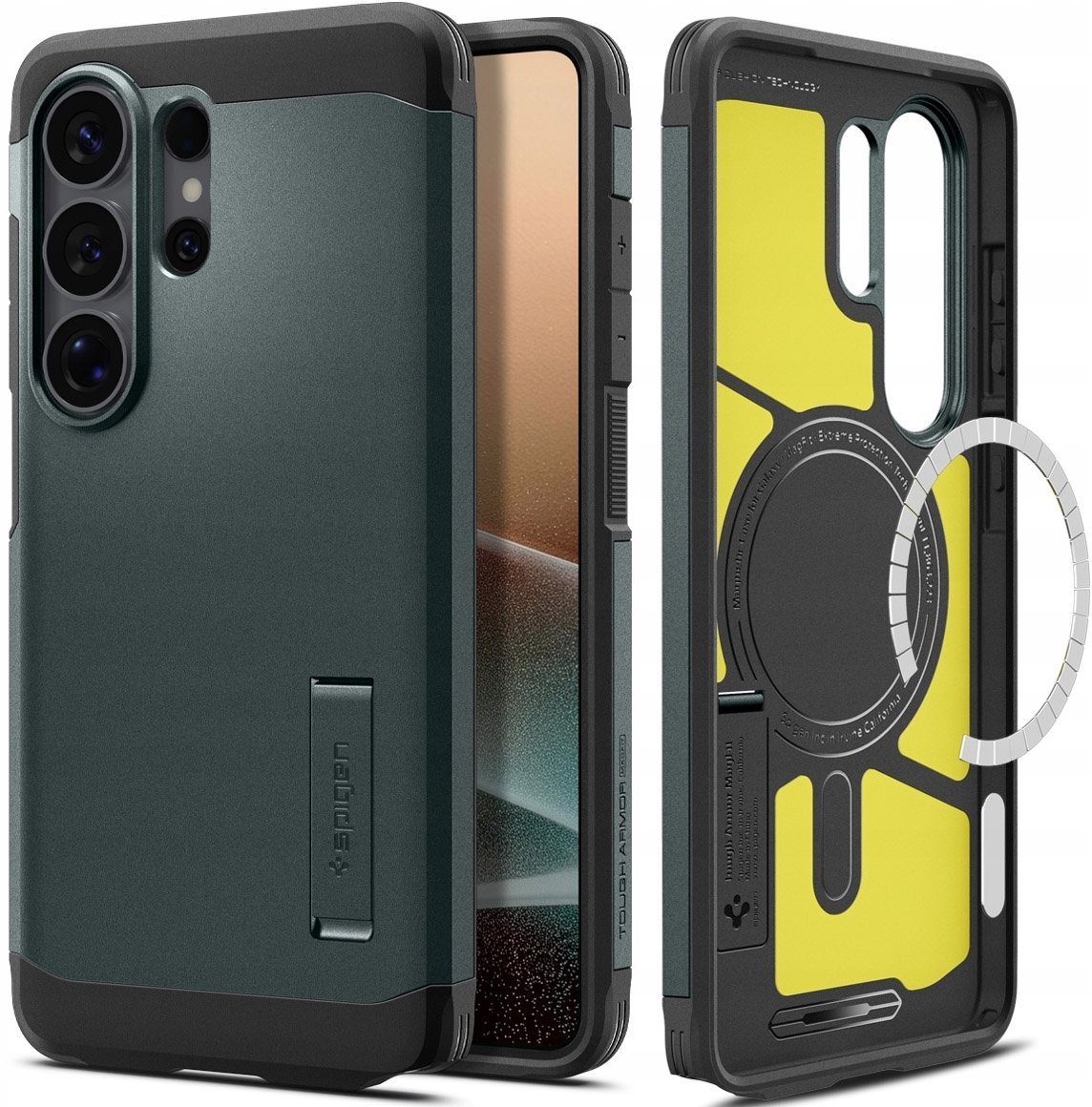 Spigen Etui Spigen Tough Armor Mag MagSafe na Samsung Galaxy S26 Ultra - zielone