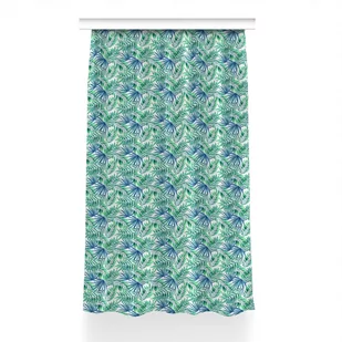 Zasłona gotowa Malowane liście do sypialni 150x240, Fabricsy - Zasłony - miniaturka - grafika 1