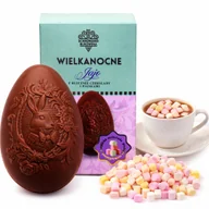 Kakao i czekolada - Jajko z mlecznej czekolady i piankami 60 g - Schronisko Bukowina - miniaturka - grafika 1