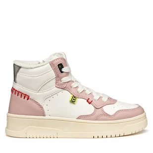 Sneakersy Geox J Lestrella J56NLA 000BC C0674 S Biały - Buty dla dziewczynek - miniaturka - grafika 1