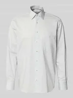 Koszule męskie - Koszula biznesowa o kroju comfort fit z bawełny z kołnierzykiem typu kent - miniaturka - grafika 1