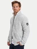 Swetry męskie - Quiksilver Kardigan Boketto EQYSW03324 Szary Regular Fit - miniaturka - grafika 1