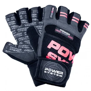 Rękawice fitness Power System  Fitness Rukavice Power Grip Černočervené XL - Rękawice do ćwiczeń - miniaturka - grafika 1