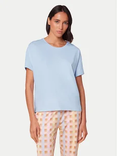 Triumph Koszulka piżamowa Mix & Match 10218281 Błękitny Relaxed Fit - Piżamy damskie - miniaturka - grafika 1