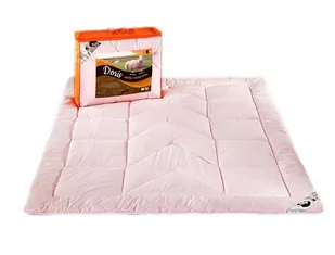 Kołdra wełniana 160x200 Doris różowa 1,60 kg mikrofibra 100% AMW - Kołdry - miniaturka - grafika 1