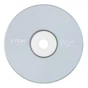 Nośniki danych - DVD-R 4,7GB TDK x8 1szt SLIM - miniaturka - grafika 1