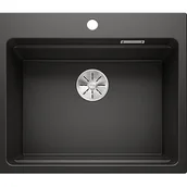 Zlewozmywaki - Blanco Zlew ETAGON 6 Czarny InFino szyny 525890 - miniaturka - grafika 1