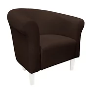 Fotele - ATOS Fotel Milo Mikrofaza 5 carrot nogi 15 białe - miniaturka - grafika 1