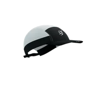 Czapki i chusty sportowe męskie - COMPRESSPORT Czapka biegowa 5 PANEL LIGHT CAP white/black - miniaturka - grafika 1