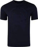 Koszulki męskie - ARMANI EXCHANGE T-shirt męski bawełna niebieski GR36540 - Rozmiar: M - miniaturka - grafika 1