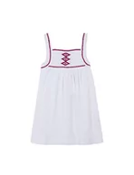 Sukienki - Gocco Sukienka z haftem dla dziewczynek, Optyczny biały, 7-8 lat - miniaturka - grafika 1