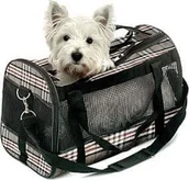 Transportery dla kotów - Flamingo TRANSPORT BAG MAYFAIR L 50X27X31CM - miniaturka - grafika 1