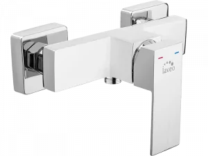 LAVEO BLQ 040D KVADRATO Bateria natryskowa ścienna bez zestawu natryskowego Jednouchwytowa Sposób montażu: ścienny Głowica: 35 mm Wykończenie: chrom - Baterie wannowe i prysznicowe - miniaturka - grafika 1