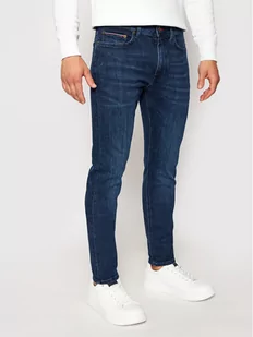 TOMMY HILFIGER Jeansy Bleecker MW0MW15599 Granatowy Slim Fit - Spodnie męskie - miniaturka - grafika 1