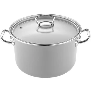Fl1 GARNEK EMALIOWANY PRIMARIO Z/P PROSTY SZARY 18CM 2,7L 000-GAR-502/18/SS/S - Garnki - miniaturka - grafika 1