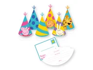 Kartki okolicznościowe i zaproszenia - Zaproszenia urodzinowe Świnka Peppa - 6 szt. - miniaturka - grafika 1