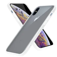 Etui i futerały do telefonów - Etui Cadorabo do Apple iPhone XS MAX w przezroczystym etui na telefon komórkowy hybrydowe etui ochronne silikon TPU - miniaturka - grafika 1
