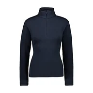 Bluzy damskie - CMP Damska bluza z polaru, Black Blue, 38, 38E1596 - miniaturka - grafika 1