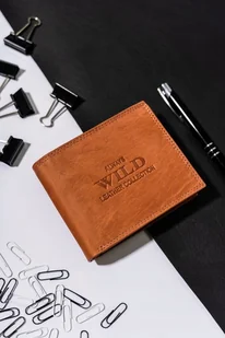 Always Wild Duży portfel męski ze skóry naturalnej w orientacji poziomej - Always Wild NoSize - Portfele - miniaturka - grafika 1