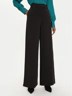 Spodnie damskie - Fracomina Spodnie palazzo FR24WV3004W50901 Czarny Wide Leg - miniaturka - grafika 1