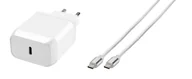 Ładowarki do telefonów - Vivanco Super Fast Power Delivery Charger Set Uniwersalne Biały Prąd przemienny Wewnętrzna - miniaturka - grafika 1