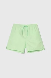 Guess szorty kąpielowe dziecięce kolor zielony - Spodnie i spodenki dla chłopców - miniaturka - grafika 1