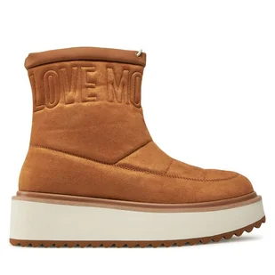 Botki LOVE MOSCHINO JA24266I0LJAW208 Brązowy - Botki damskie - miniaturka - grafika 1
