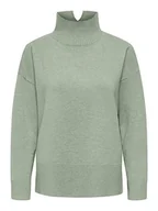 Swetry damskie - ONLY Sweter w kolorze jasnozielonym - miniaturka - grafika 1