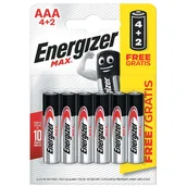 Baterie i akcesoria - Bateria Energizer Max AAA - 6 szt. - miniaturka - grafika 1