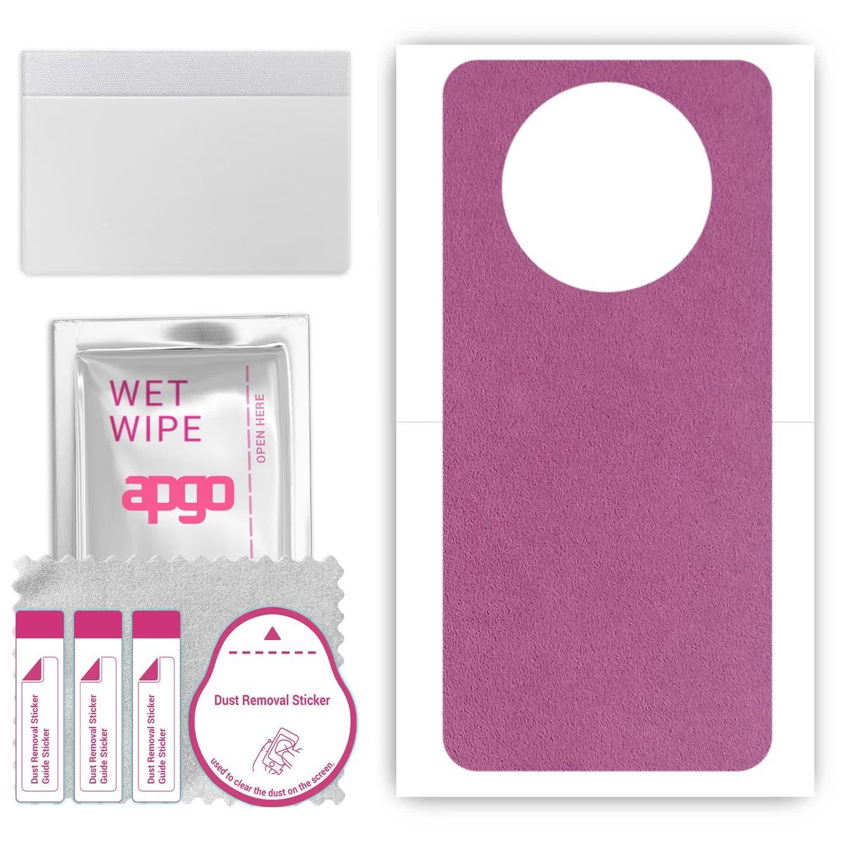 Folia naklejka skórka strukturalna na TYŁ Zamsz do Wiko Hi Enjoy 60 Pro 5G - Zamsz Fioletowy - apgo SKINS