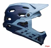 Kaski rowerowe - Kask full face Bell Super Dh Mips Spherical matte light blue navy - miniaturka - grafika 1