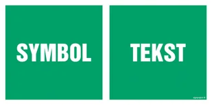 ZNAK NA ZAMÓWIENIE WZÓR A-010, KS - FOLIA PODŁOGOWA FOTOLUMINESCENCYJNA; (800X400MM) - Systemy ekspozycyjne i znaki informacyjne - miniaturka - grafika 1