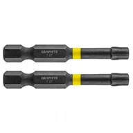 Wkrętarki - Graphite Bity udarowe TX27 x 50 mm, 2 szt. TOP-56H527 - miniaturka - grafika 1
