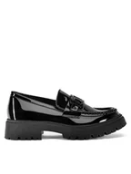Półbuty damskie - DeeZee Loafersy WS5875-32 Czarny - miniaturka - grafika 1