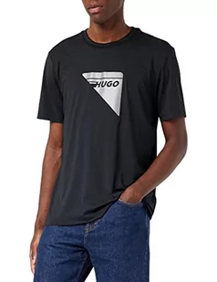 HUGO Koszulka męska Dagile_X T-Shirt, Black001, L - Koszulki męskie - miniaturka - grafika 1