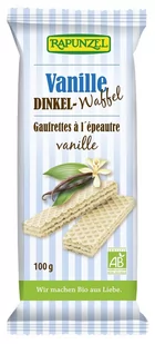 RAPUNZEL WAFLE ORKISZOWE Z NADZIENIEM WANILIOWYM BIO 100 g - - Batoniki - miniaturka - grafika 1