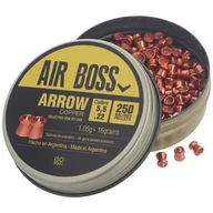 Amunicja do wiatrówek - Apolo - Śrut do wiatrówki Air Boss Arrow Copper  - 5.50 mm - 250 szt - E30100 - miniaturka - grafika 1