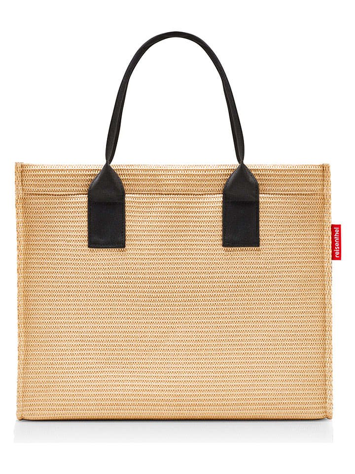 Reisenthel Shopper bag w kolorze beżowo-czarnym - 42 x 35 x 17 cm