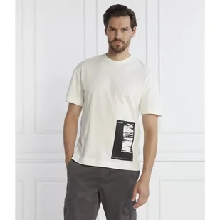 Calvin Klein T-shirt HORIZON PRINT | Regular Fit - Koszulki męskie - miniaturka - grafika 1