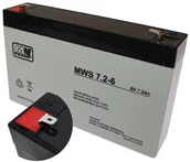 Akcesoria i części modelarskie - MW POWER Akumulator Pb 6V 7.2Ah bezobsługowy (waga 1.13kg, max. prąd ład. 2A) AP_137104 - miniaturka - grafika 1