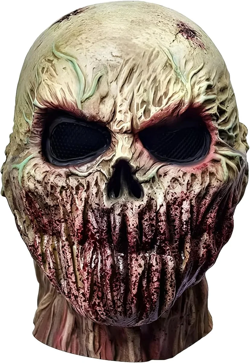 MASKA ZOMBIE STARZEC LATEKSOWA NA GŁOWĘ STRASZNA HORROR COSPLAY IMPREZA