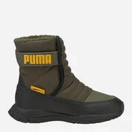 Buty dla chłopców - Zimowe kozaki chłopięce ocieplane Puma Nieve Boot WTR AC PS 38074502 32 (13UK) Oliwkowe (4063699501162) - miniaturka - grafika 1