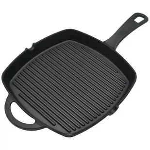 Hit Patelnia żeliwna GRILLOWA okrągła 25x25 cm 110573 - Patelnie - miniaturka - grafika 1