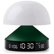 Dekoracje domu - Budzik z lampką LEXON Mina Sunrise LR153DG1 Ciemnozielony - miniaturka - grafika 1