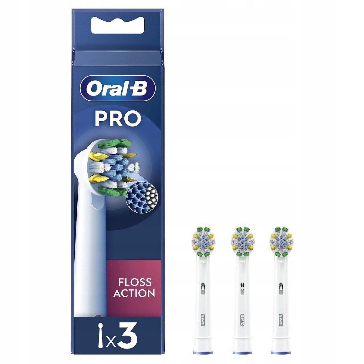 KOŃCÓWKA DO SZCZOTECZKI ELEKTRYCZNEJ ORAL-B PRO FLOSS ACTION 3 SZT.