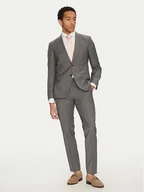 Garnitury - BOSS Garnitur H-Huge 50535023 Szary Slim Fit - miniaturka - grafika 1